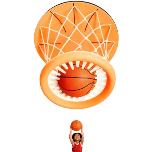 Ceiling Basketball Hoop，Hanging Indoor Basketball Hoop with Ball