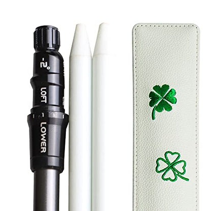 Golf Alignment Stick Cover Case Holder Hold at Least 3 Sticks Lucky Clover Pattern Design