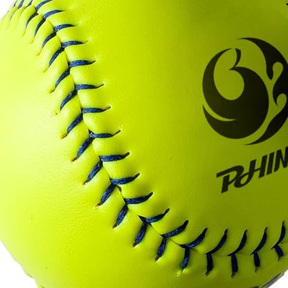 PHINIX Practice Fast-Pitch Softball Official Size and Weight Professional Quality 11" & 12" Options (COR .47 / Comp.375)