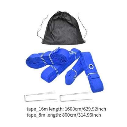 Vaveren Beach Volleyball Lines Court Marker Workout with Drawstring Bag Lines Marker for Outdoor Sports Beach Sand Grassland Training