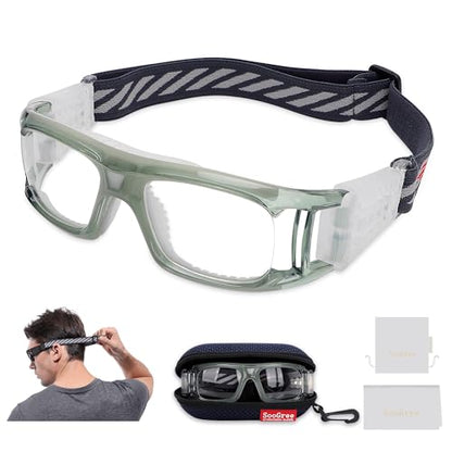 SooGree Sports Goggles Glasses Protective Safety Basketball Football Sport Glasses Men Shock Collision Adjustable Glasses