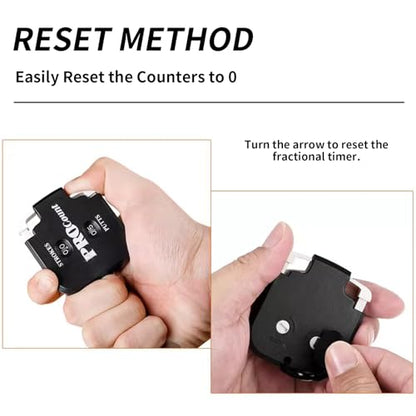 BRBASAP 2 Pack Mini Golf Score Counter Clicker Portable 2 Digit Stroke Counter with Reset Tool Outdoor Sport Scoreboard for Golf Game