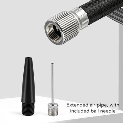 Jiawu Electric Basketball Pump, Portable 15 PSI Ball Pump for Sports Balls, Auto Stop Digital Display Pressure Gauge for Basketball Football Volleyball Soccer