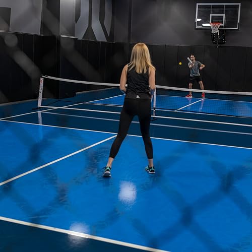 ONIX Pickleball 2-in-1 Regulation-Size Portable Net and Practice Net Set Includes Carrying Case with Wheels