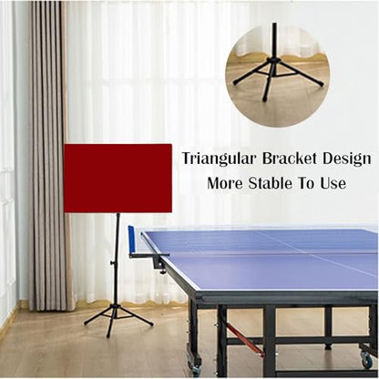 Table Tennis Rebound Board Rebounder,Adjustable 60-110cm Ping Pong Return Board,Professional Table Tennis Practice Device, for Home Gyms Schools