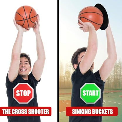Basketball shootings Trainer - Practice Device, Form Correction Aid, Left-Handed Shooter Assistance | Eliminates Off-Hand Interference for Right-Handed Basketball Players, Skill Development