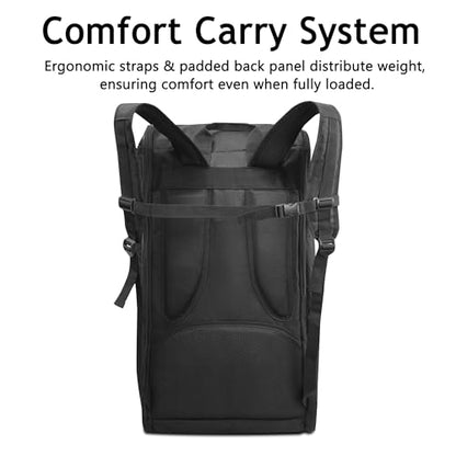 Football Bag for Equipment, Large Capacity Backpack with Insulated Drink Pocket, Waterproof Storage & Multiple Organizer Compartments, Durable Gear Bag for Adult Football Players