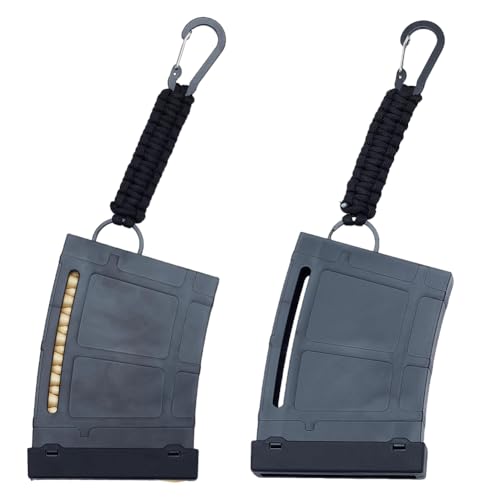 PLIGREAT 2 Pack Plastic Clip-On Golf Tee Holder, Golf Tee Holder for Bag Belt Black Golfing Tee Caddy to Hold 20 Tees Golfing Accessory, Black