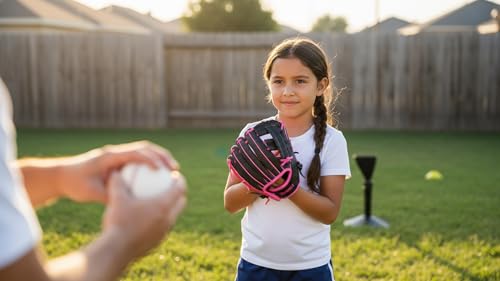 PHINIX Baseball Glove Tee Ball Mitts for Kids Play & Training 8.5"