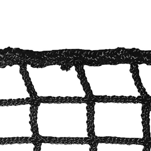 Aoneky Heavy Duty Knotless Golf Hitting Net, Practice Net with Reinforced Rope Edge, 1" Square Mesh 3mm Polyester Netting for Baseball Soccer Hockey Backyard Driving Cage Indoor Outdoor Use - size: 10x10 ft