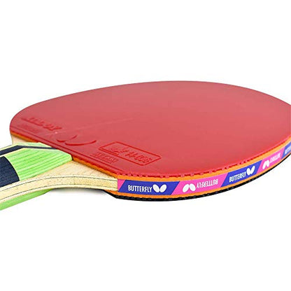 Butterfly Lin Yun-Ju Shakehand Ping Pong Paddle - Lightweight & Offers A High Degree of Control for Developing Table Tennis Players - Recommended for Beginners
