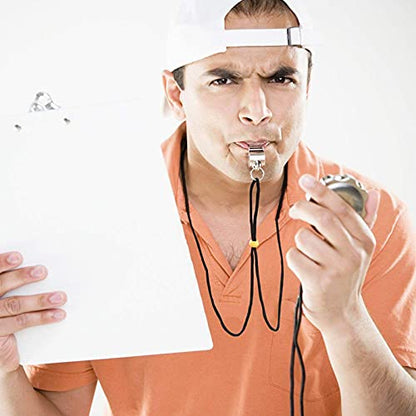 Whistle, 3 Pack Sports Whistles with Lanyard, Loud Crisp Sound Whistles Great for Coaches, Referees, and Officials