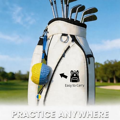Golf Training Aid, Golf Swing Trainer, Smart Ball with Soft Memory Foam and Adjustable Lanyard, Enhances Swing Precision and Corrects Slicing, Scooping and Chicken Wing for Golfers