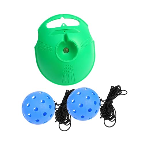 Pickleball Trainer Solo Pickleball Training, with Pickleball Ball Cord Baseboard Convenient Adult Kids Pickleball Equipment, Blue