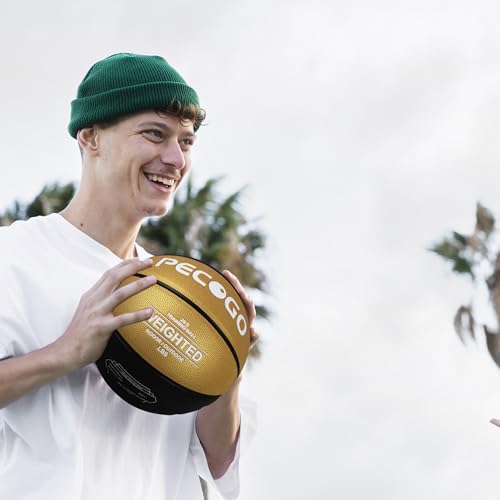 Size 7 Weighted Training Basketball (2.2/3/3.3 lbs) - Heavy Indoor/Outdoor Basketball for Dribbling, Passing, Rebounding & Skill Development - size: 2.2LBS