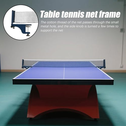 Table Tennis Net - Retractable Pingg Pong Net Set | Mesh with Adjustable Clamp | Adjustable Portable Outdoor Professional Heavy Duty Sport Accessories for Backyard Games Basement Recreation School Gym