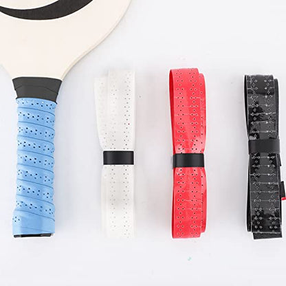 SAVITA 4pcs Pickleball Paddle Grip Tape, Pickleball Racket Tape Tennis Racket Grip Tape Moisture Wicking Comfortable Replacement Grip Tape Handle Wrap for Pickle Ball Paddle Badminton
