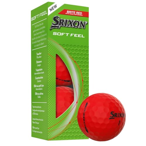 Srixon Soft Feel Golf Balls - color: Brite Red, style: Softfeel 14