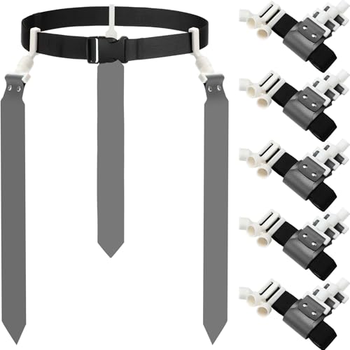 Junkin 6/8/10 Players Flag Football Sets Adjustable Football Belts and Flags for Youths Teens Kids Adults Players Sports Team - color: Grey