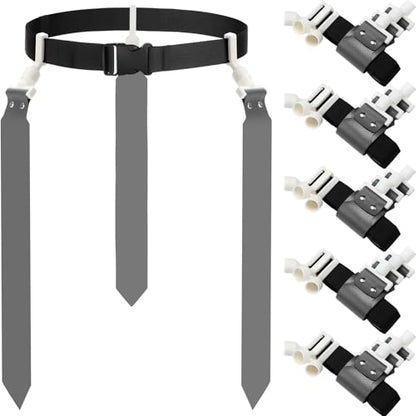 Junkin 6/8/10 Players Flag Football Sets Adjustable Football Belts and Flags for Youths Teens Kids Adults Players Sports Team - color: Grey