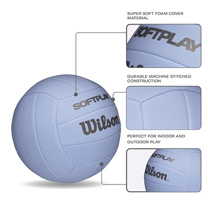 WILSON Soft Play Volleyballs - Official Size - color: Purple