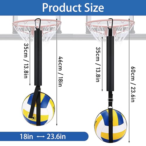 Volleyball Spike Trainer Nylon Volleyball Hitting Trainer with Adjustable Straps Reusable Practice Equipment for Training Training