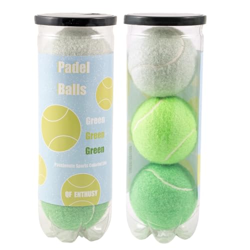 Tennis Balls, 3 Pack Colored Tennis, Suitable for Beginner, Training, Practice Sessions, Single Can - color: Grass Green