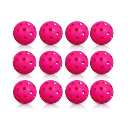 Honeycomb Pickle Balls Outdoor 40 Holes - Durable High Hard Fast Bounce USAPA Approved - True Flight Tournament Pickle Ball - 6Pack - Accessories for Sports&Entertainment Play