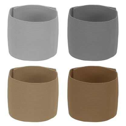 Soccer Captain Armband, Elastic Wrist Arm Bands Adjustable Player Team Leader Anti-Slip Badge Sports Accessories-Fit - color: Earthy Tones