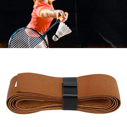 Tennis Racket Grip Tape Leather Tennis Grip Badminton Racket Overgrip Tape Replacement for Outdoor Playground Gym 3.3ftx1.0in