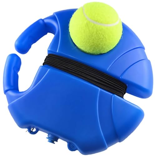 Tennis Trainer Rebound Ball for Self Practice, Bounce Back Tennis Ball, Tennis Training Equipment Kit with 1 Base and 1 Ball for Beginners Sport Exercise, Portable Tennis Training Tool