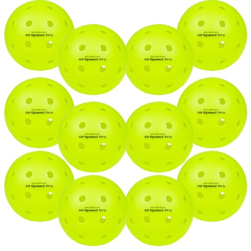 Holbrook Outdoor Pickleball Balls, Accessories, Soft Plastic Outdoor Balls, Professional Pickleball Gear - size: 12 Pack