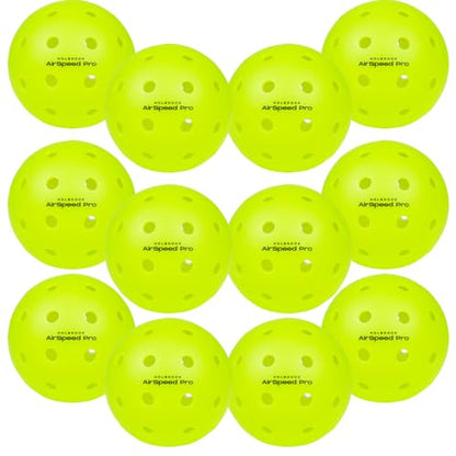 Holbrook Outdoor Pickleball Balls, Accessories, Soft Plastic Outdoor Balls, Professional Pickleball Gear - size: 12 Pack