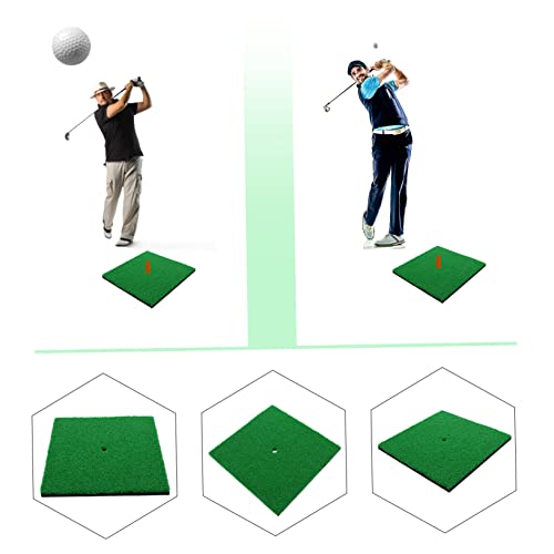 Portable Golf Hitting Mat Practice Grass Pad for Training -Turf for Realistic Swing Convenient for Beginners and Professionals -Deformation Design