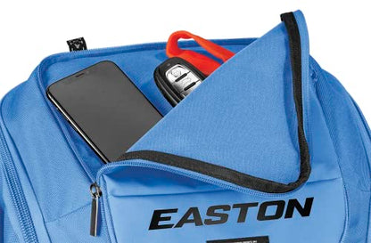 Easton | Ghost NX Backpack Equipment Bag | Adult | Fastpitch Softball | Team Logo Panel | Multiple Colors - color: Carolina Blue