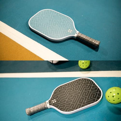 Holbrook's Rove 2: Pickleball Paddles Set of 2 Including 3 Outdoor Pickleball Balls, and Backpack to Carry it All | Fiberglass Paddle Surface for Any Skill Level
