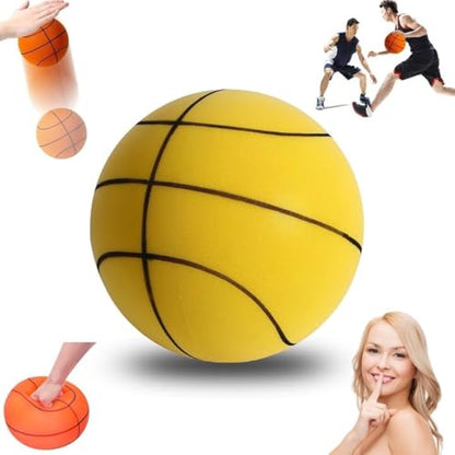 Silent 2025 Upgrade Quiet Foam Basketball, Size 7 (29.5-Inch), High Bounce Noiseless Basketball for Indoor Dribbling and Training