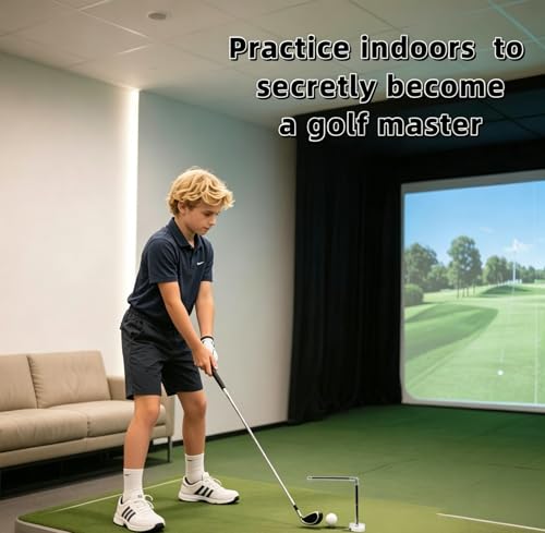 Retractable Golf Swing Trainer, Golf Swing Practice Auxiliary Exercise Device ,Suitable For Beginners,Indoor And Outdoor Adjustable Height, Swing Posture Training Aid for Distance and Accuracy,
