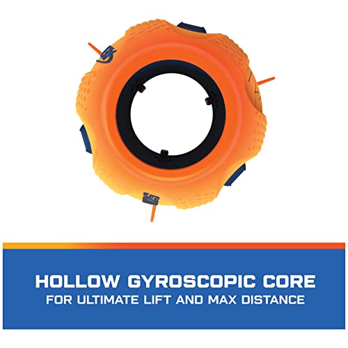 Aerobie gl_Toy Sonic Fin Football, Aerodynamic Russel Wilson Toy, Now with Softer Foam & Fins, Outdoor Games for Kids and Adults Aged 8 and Up, Orange