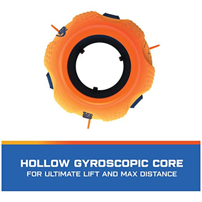 Aerobie gl_Toy Sonic Fin Football, Aerodynamic Russel Wilson Toy, Now with Softer Foam & Fins, Outdoor Games for Kids and Adults Aged 8 and Up, Orange