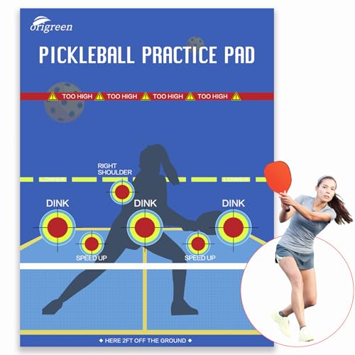 Pickleball Practice Pad & Poster - Dink Master Rebounder for Indoor/Outdoor Training