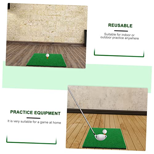 Portable Golf Hitting Mat Practice Grass Pad for Training -Turf for Realistic Swing Convenient for Beginners and Professionals -Deformation Design