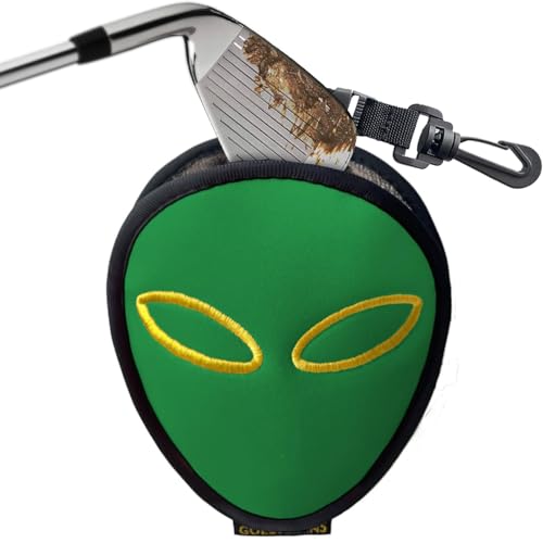 Golf Club Cleaner & Ball Cleaning Bag,Original Three-Layer Fabric Waterproof Technology,Golfer's Ultimate Green Clean Scrub Equipment Accessories,Removable Clips to Support Machine Washing - color: Green