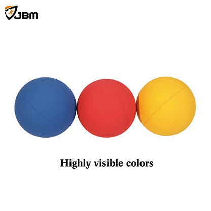 JBM Racquetball Squash 5.5cm / 2.17” Rubber 1 Red 1 Blue 1 Orange Balls in a Net 65-70% Rebound Rate Highly Visible for Racquetball Game Practice Training - size: 5.5cm / 2.17"