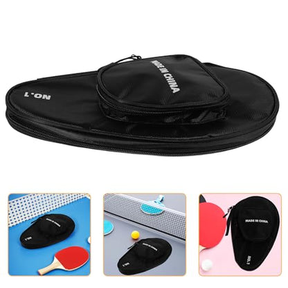 Alasum Table Tennis Paddle Case Paddle Storage Bag with Zipper Professional Bat Holder and 7 Balls Sports Organizer for Ping Pong Players