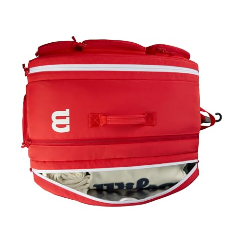 WILSON Super Tour Red Pickleball Bag - Red/White