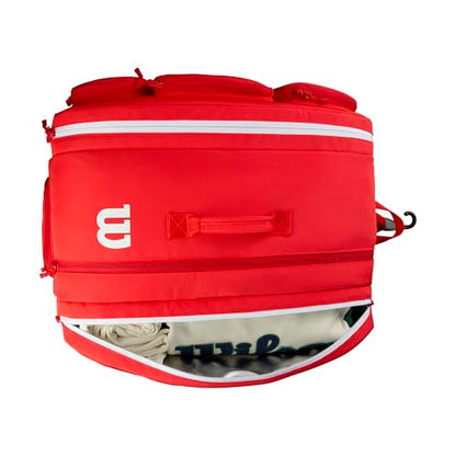 WILSON Super Tour Red Pickleball Bag - Red/White