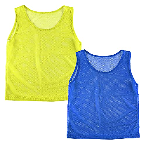 Super Z Outlet 12 Pinnies Scrimmage Vests Team Practice Jersey for Child Youth Teen Lightweight