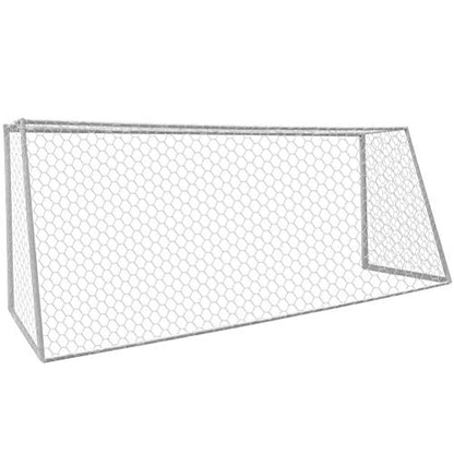 Aoneky Polyester Soccer Goal Net - 4 mm Cord - Replacement Full Size Football Post Net- Heavy Duty Soccer Netting - NOT Include Posts - size: 24 x 8 Ft