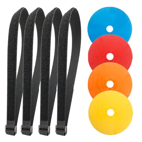 Soccer Targets for Goal, Training Equipment for Football Hockey Lacrosse - Goal Target Discs & Adjustable Straps, Football Shooting Aiming Agility Practice Game